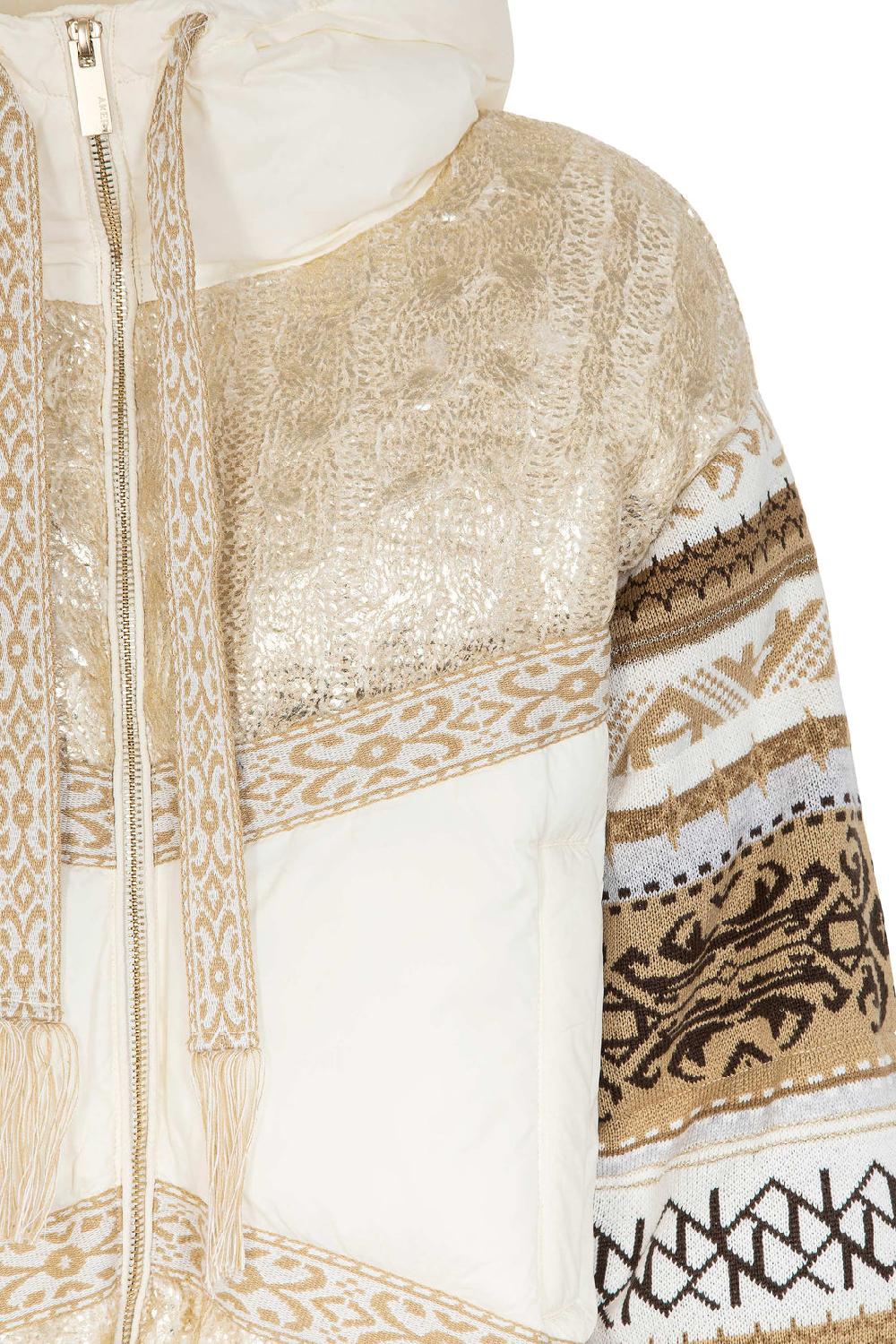 Akep PIUMINO AKEP CON INSERTI IN MAGLIA JACQUARD Negozi Online