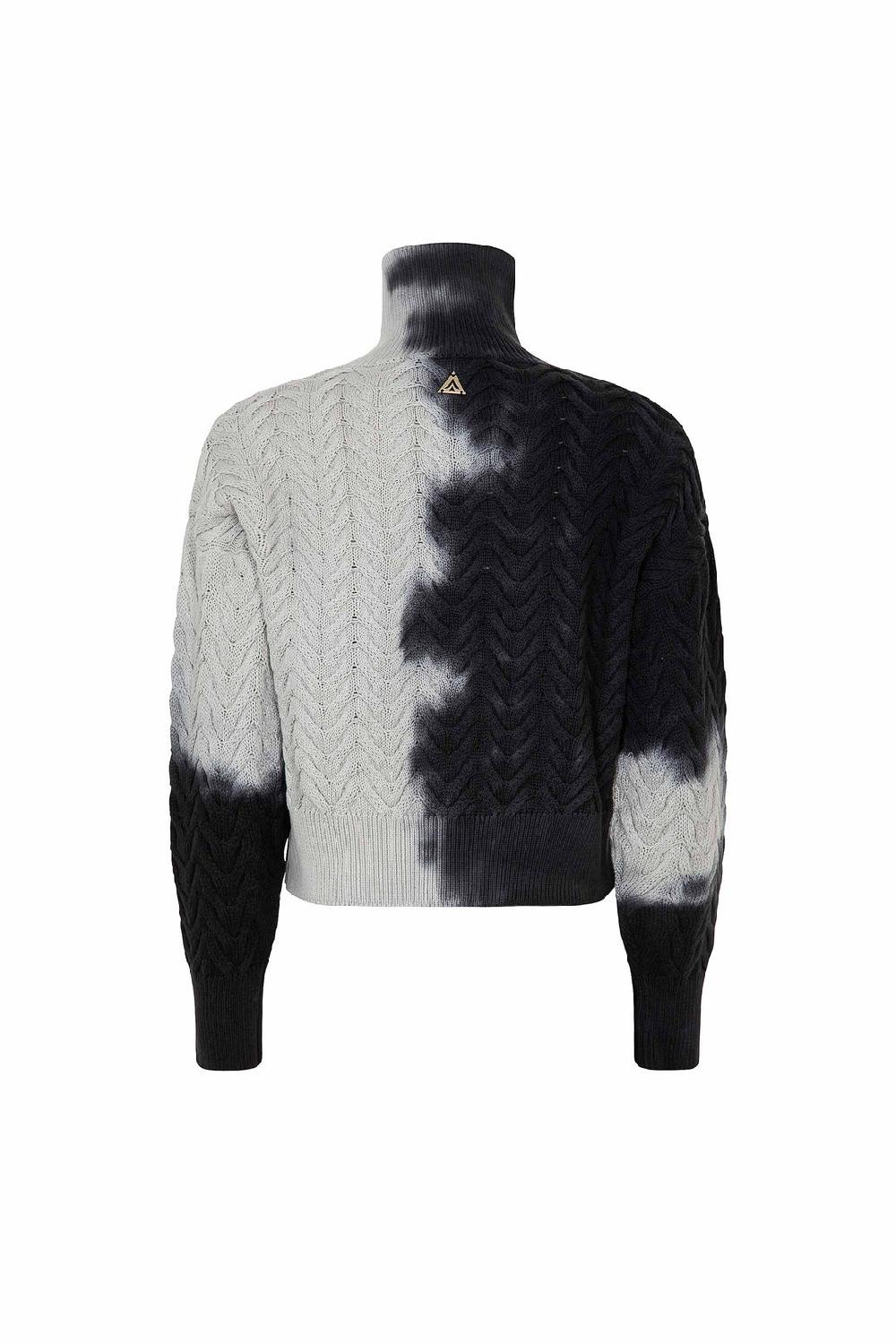 Akep PULL AKEP INTRECCIATO A COLLO ALTO EFFETTO TYE DYE Officina