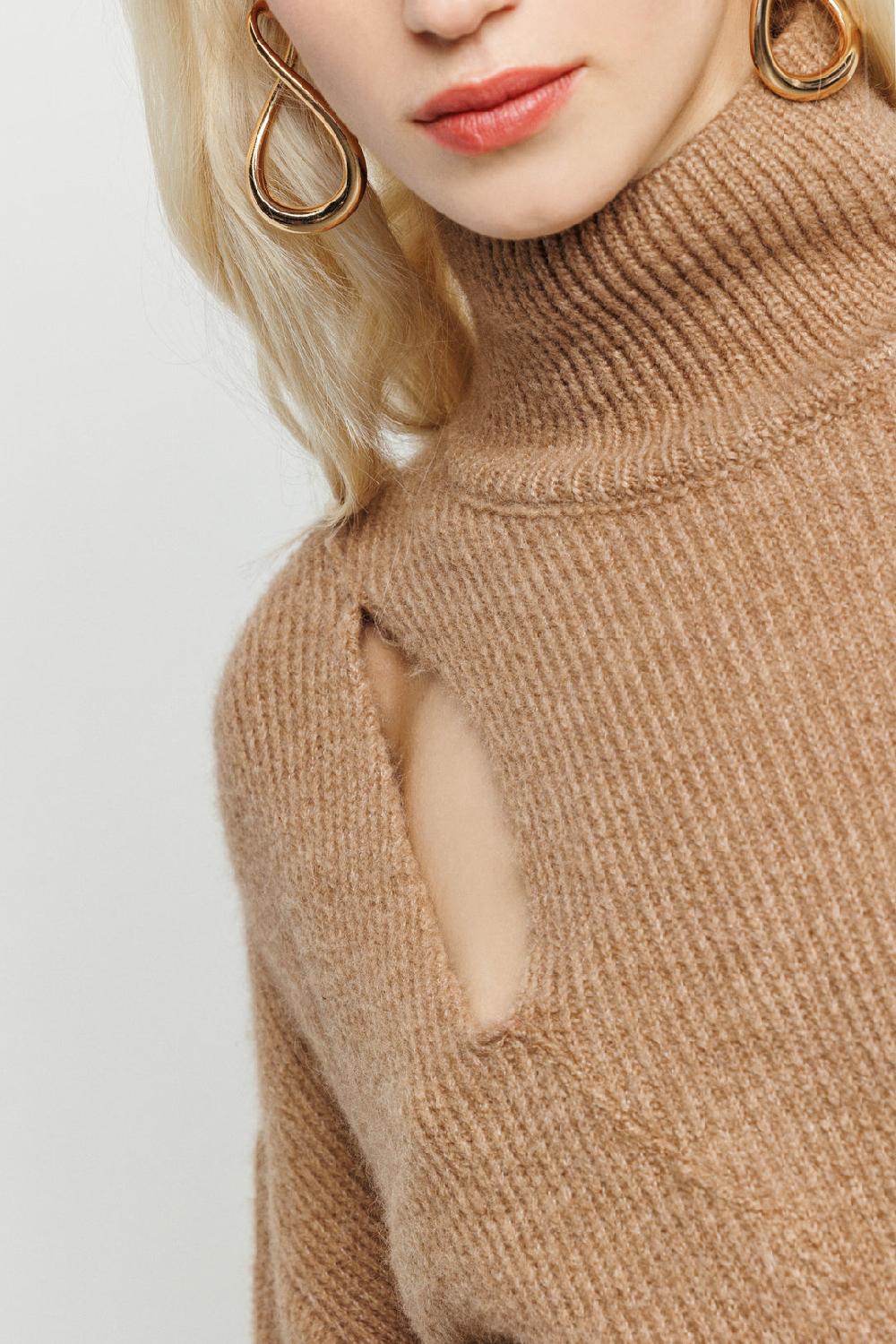 Akep PULLOVER AKEP A COLLO ALTO CON FUSCIACCA LATERALE Promozione Limitata