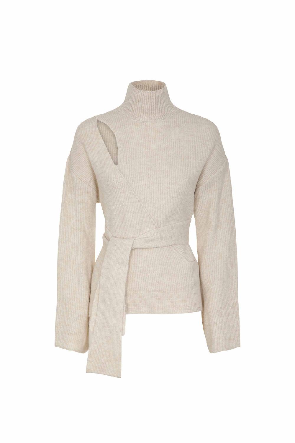 Akep PULLOVER AKEP A COLLO ALTO CON FUSCIACCA LATERALE Promozione Limitata