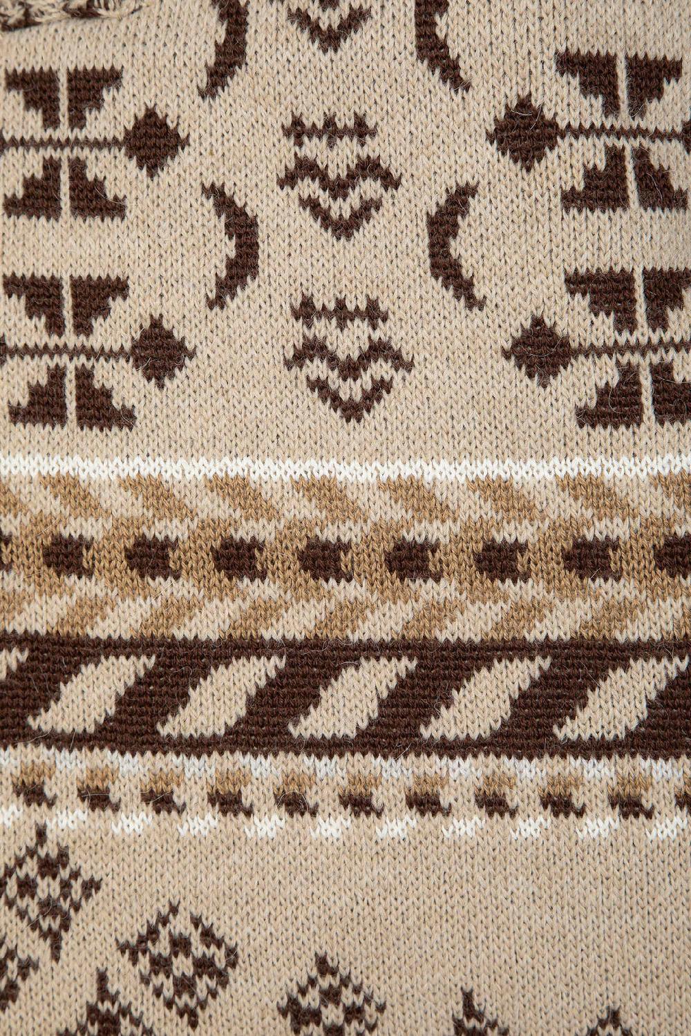 Akep SHOPPING BAG AKEP MISTO LANA JACQUARD SABBIA In Vendita