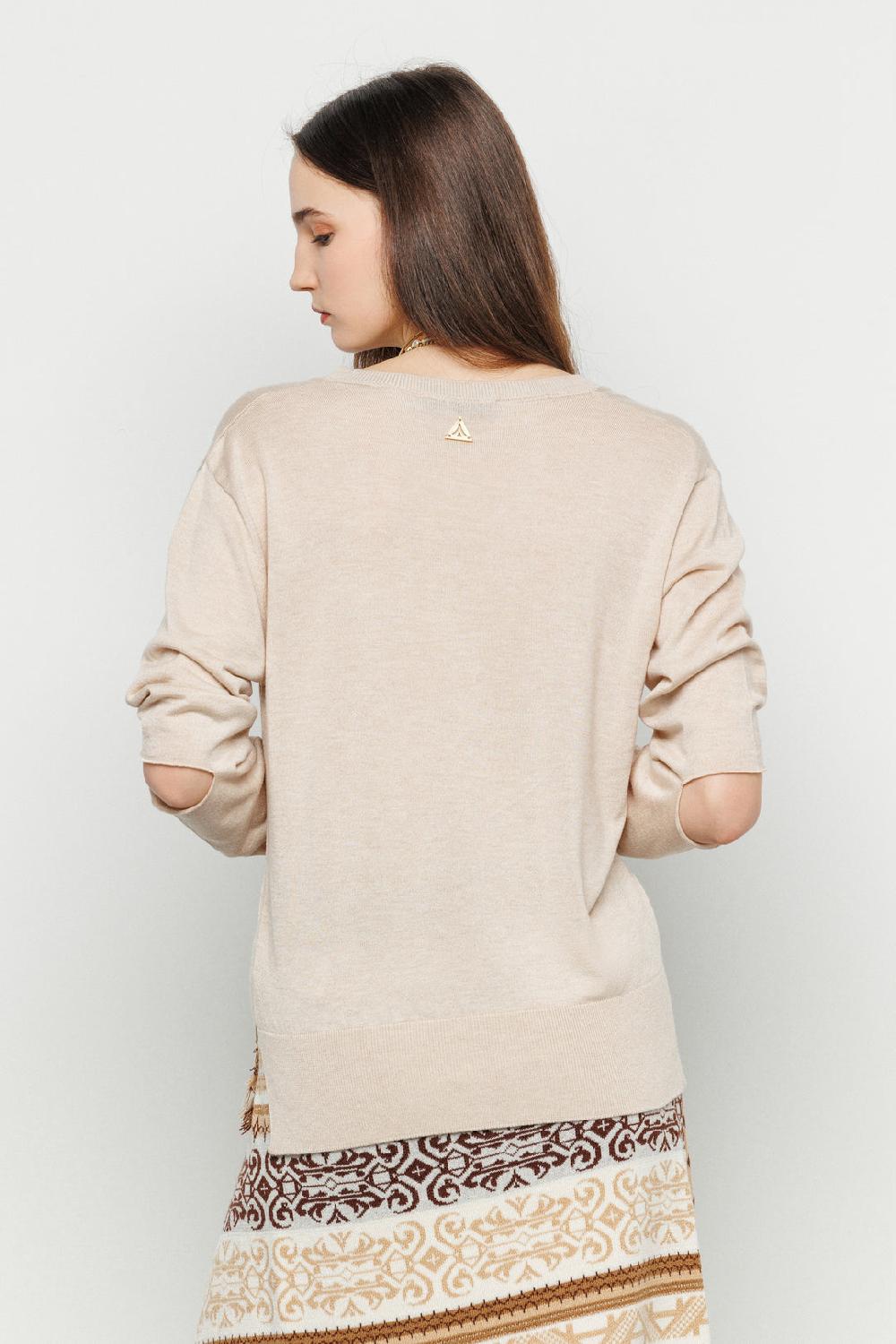 Akep MAGLIA CUT OUT AKEP CON SCOLLO A V Vendite Flash