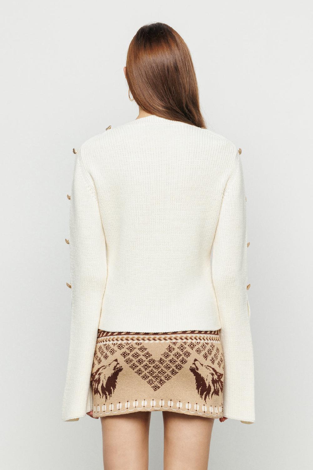 Akep MINIGONNA AKEP IN MAGLIA JACQUARD Spedizione Gratuita