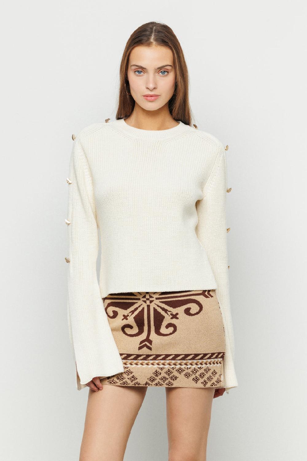 Akep MINIGONNA AKEP IN MAGLIA JACQUARD Spedizione Gratuita