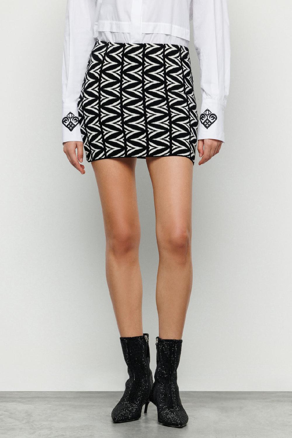 Akep MINIGONNA JACQUARD ALLOVER LOGO AKEP Pezzi Unici