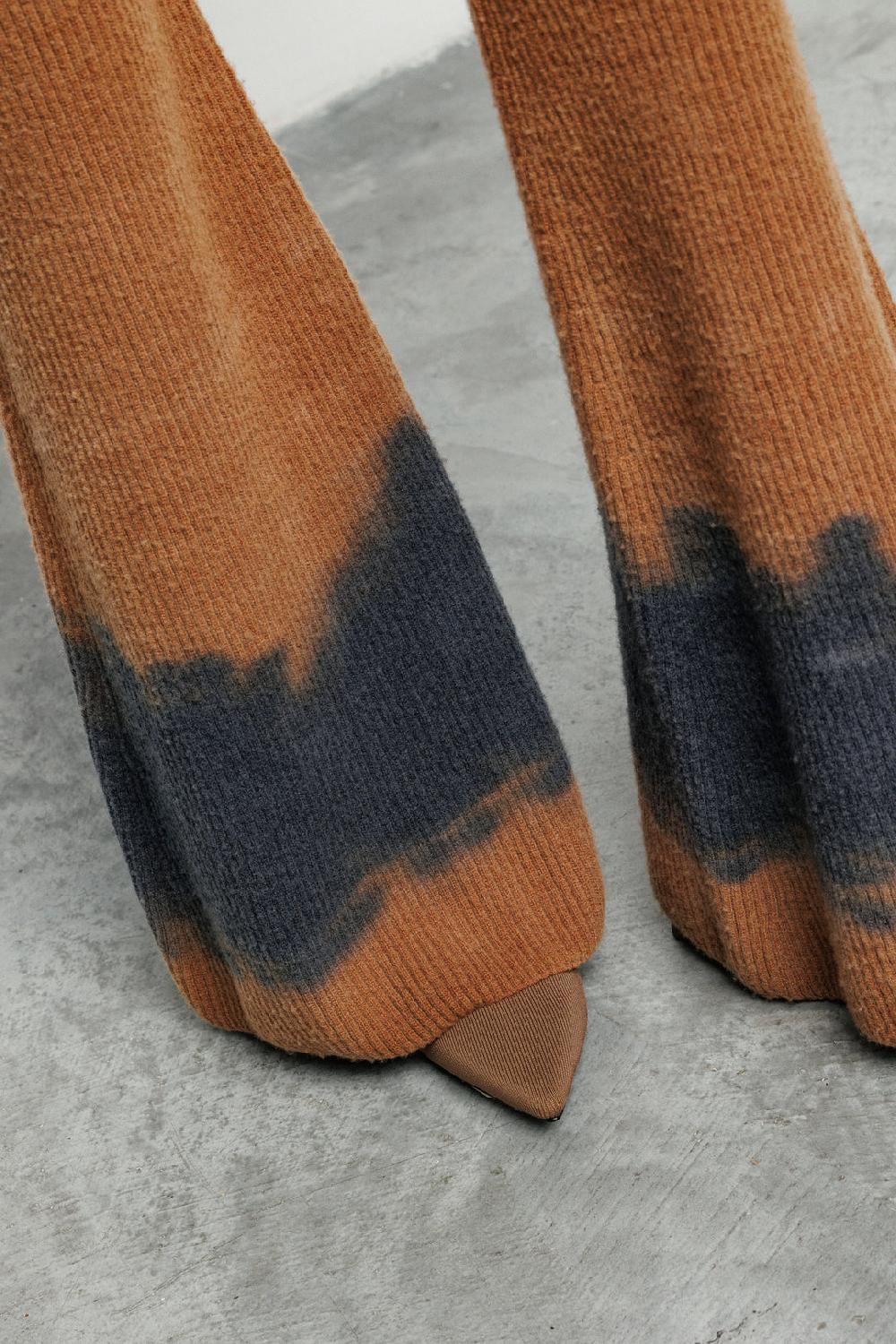 Akep PANTALONE AKEP A ZAMPA EFFETTO TIE&DIE Qualità Garantita