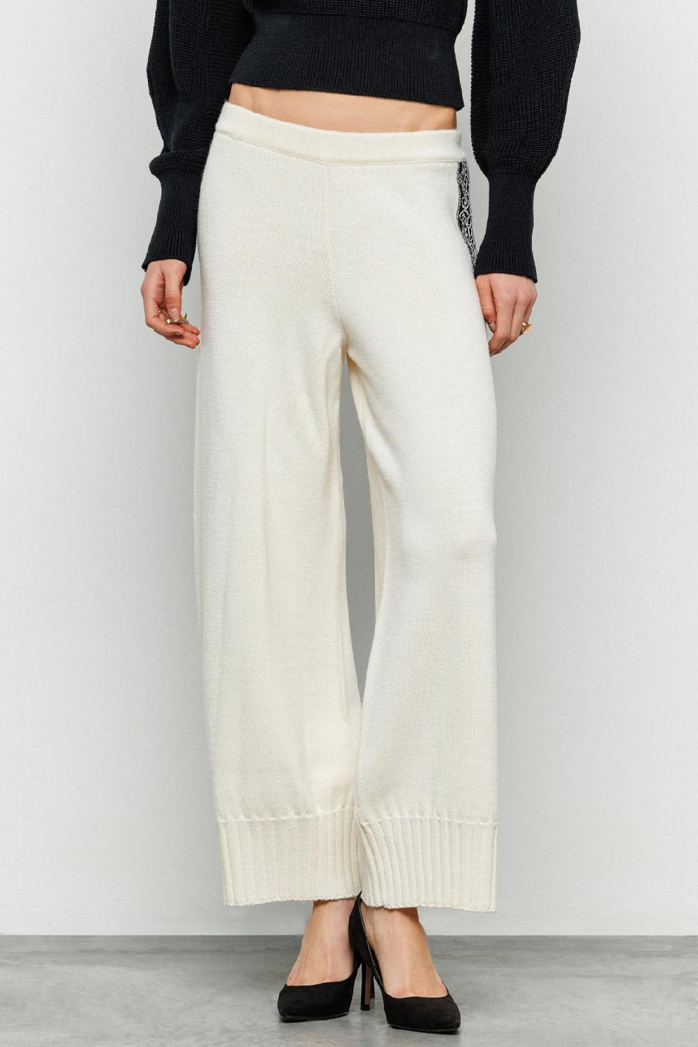 Akep PANTALONE AKEP CON BANDA JACQUARD LATERALE Acquista Ora
