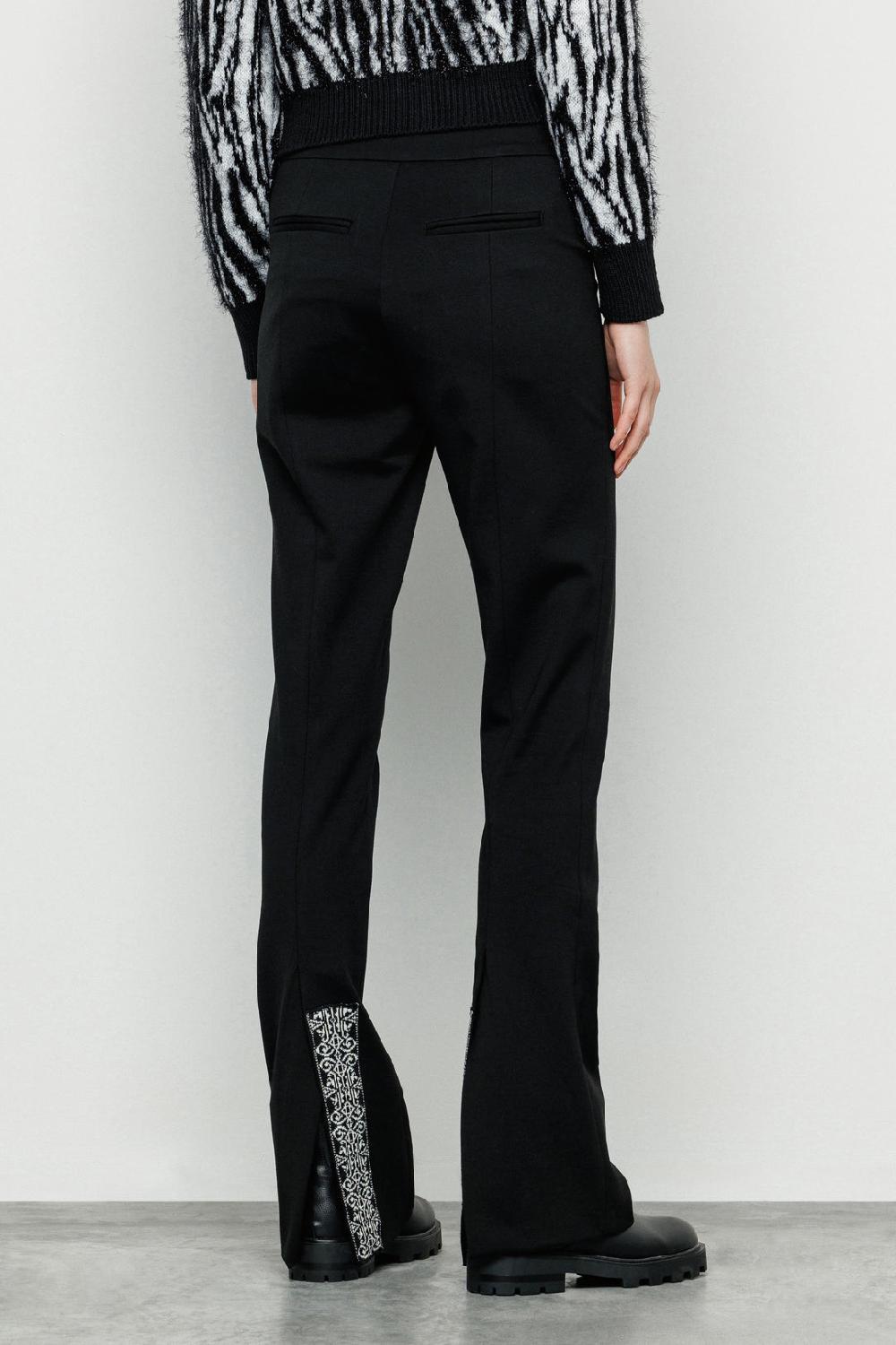 Akep PANTALONE AKEP CON SPACCHI SUL FONDO IN JACQUARD Vendite Flash