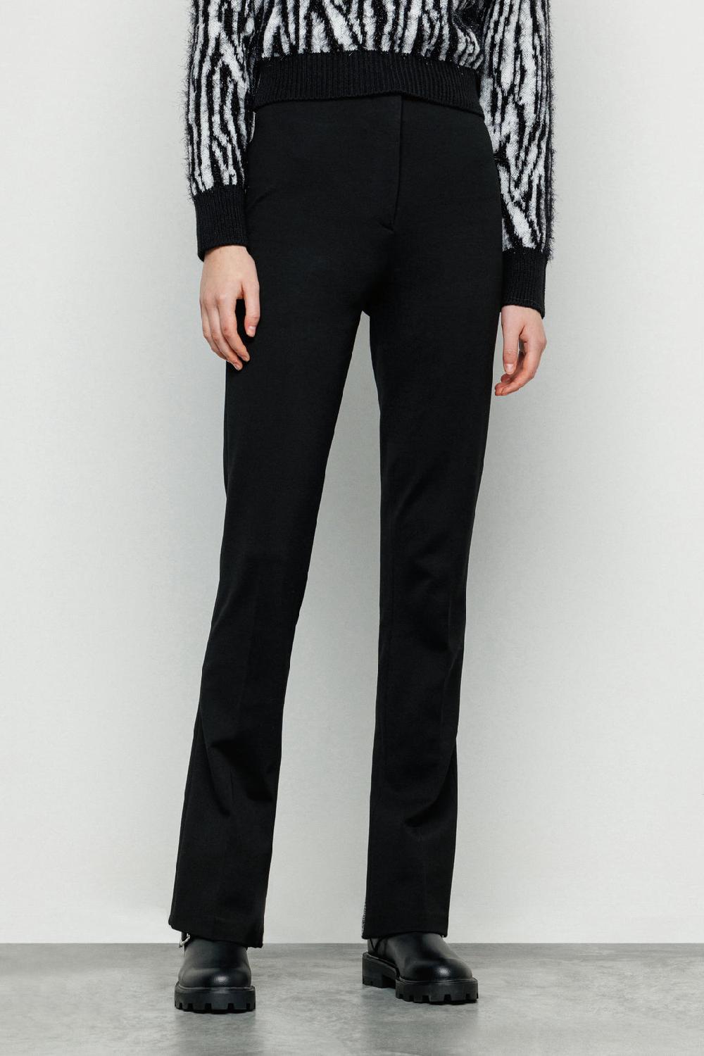 Akep PANTALONE AKEP CON SPACCHI SUL FONDO IN JACQUARD Vendite Flash