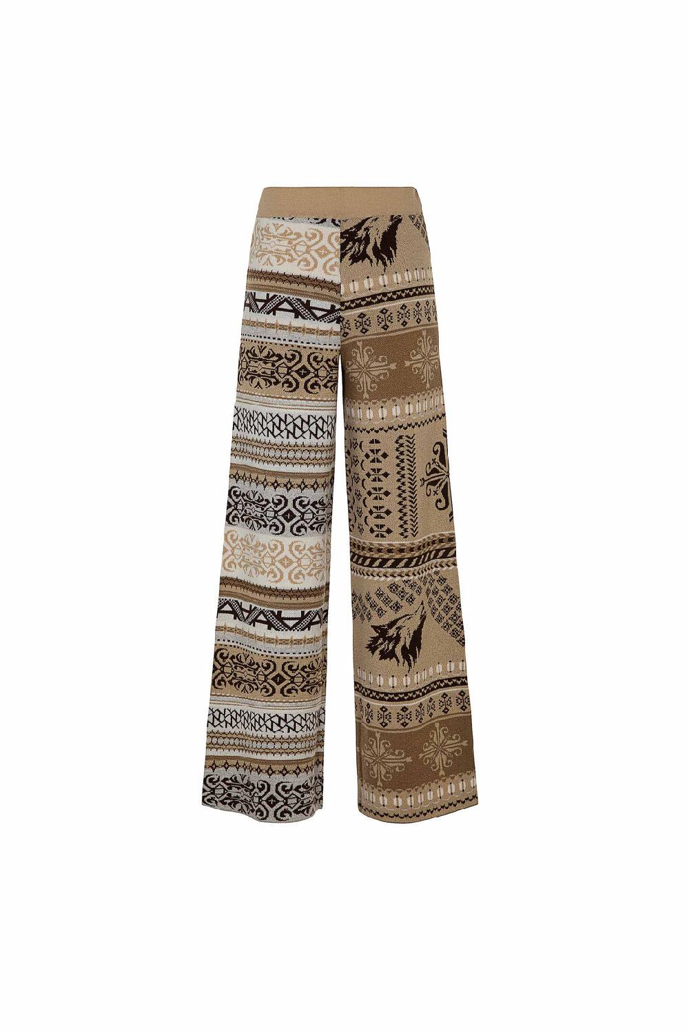 Akep PANTALONE AKEP IN MAGLIA JACQUARD In Saldo