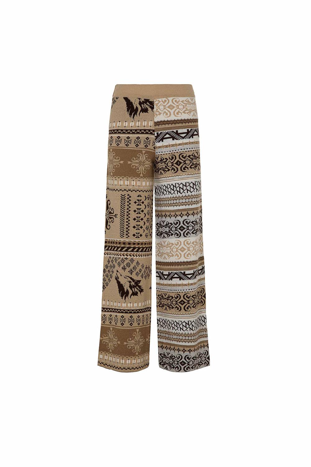Akep PANTALONE AKEP IN MAGLIA JACQUARD In Saldo