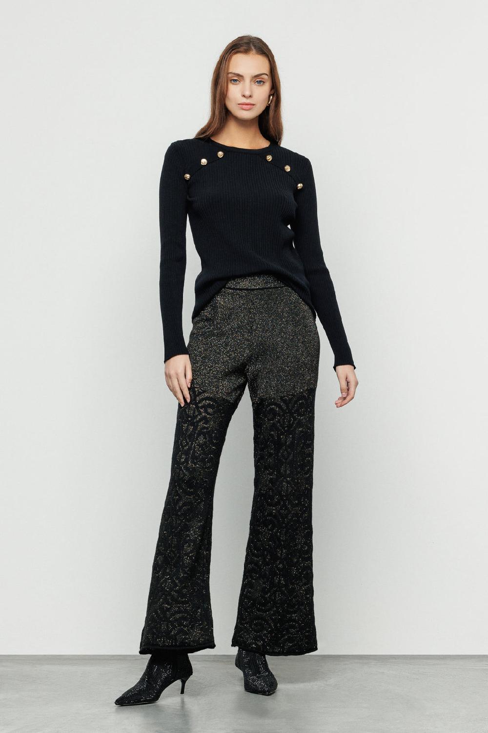 Akep PANTALONE AKEP IN MAGLIA LUREX Prezzo Ridotto