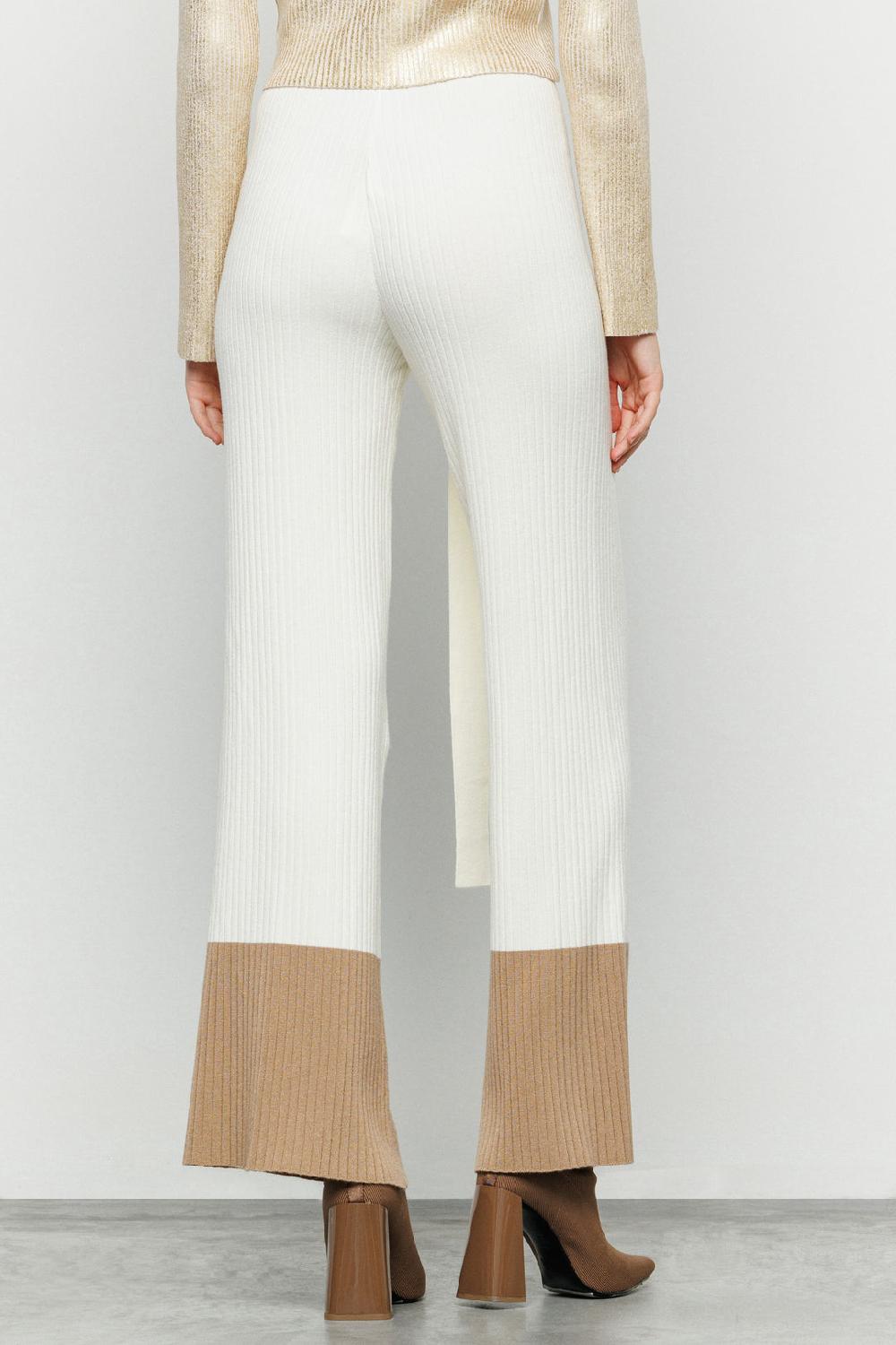 Akep PANTALONE BICOLOR AKEP CON CINTURA E RING LOGATO Sottocosto