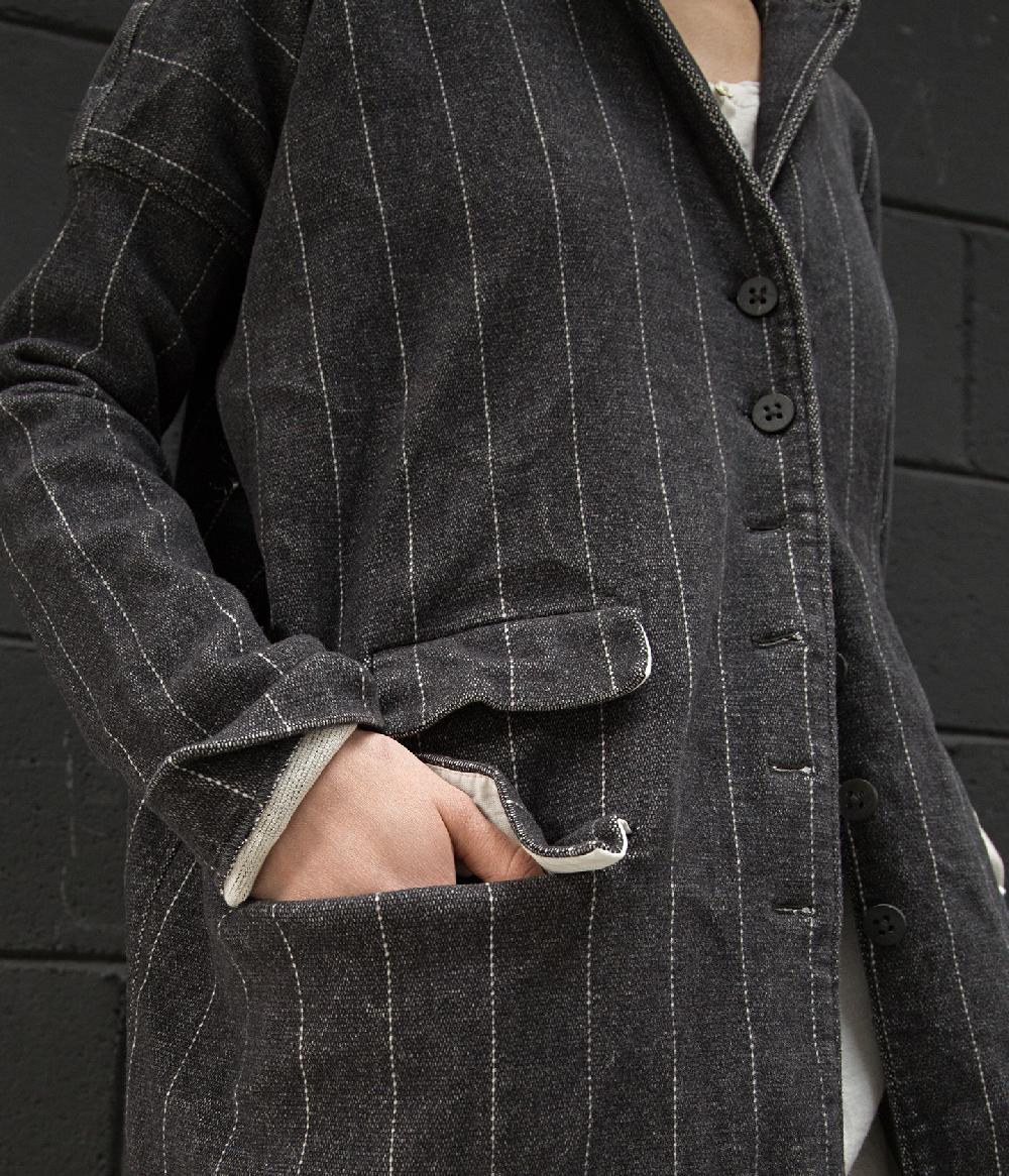 Album Di Famiglia art. 17W4594 LONG COAT GESSATO Affare Del Giorno