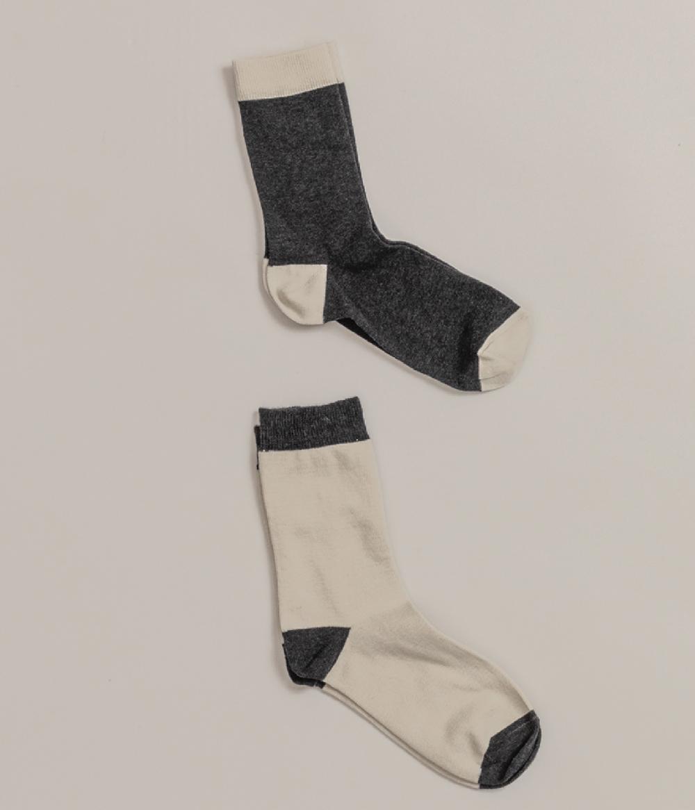 Album Di Famiglia art. 21W9043 SOCKS BICOLOR 2 pieces Moda