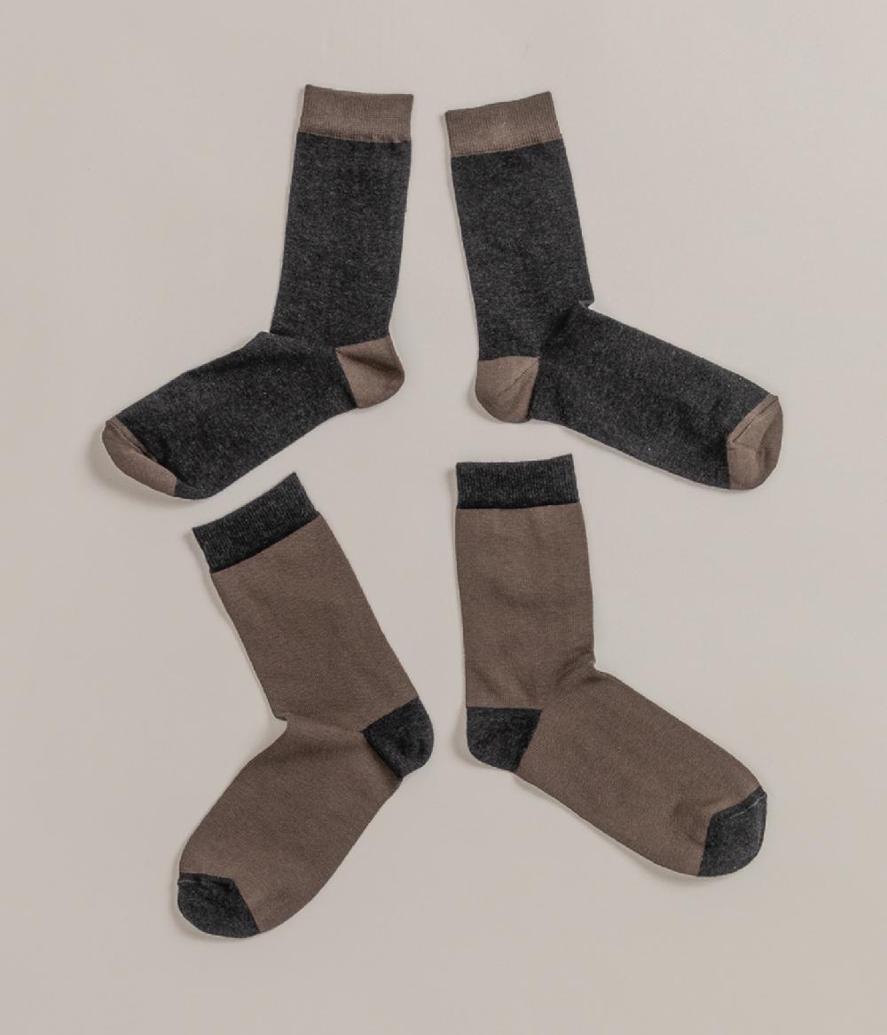 Album Di Famiglia art. 21W9043 SOCKS BICOLOR 2 pieces Moda