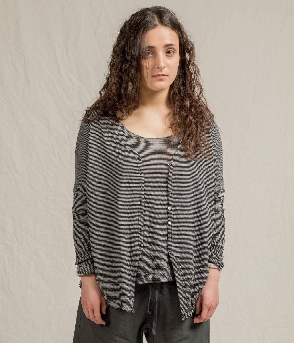 Album Di Famiglia art. 21SUP#40_165 STRIPED OVERSIZED JUMPER T Soddisfazione Garantita