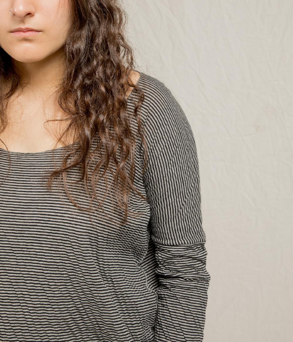 Album Di Famiglia art. 21SUP#40_165 STRIPED OVERSIZED JUMPER T Soddisfazione Garantita