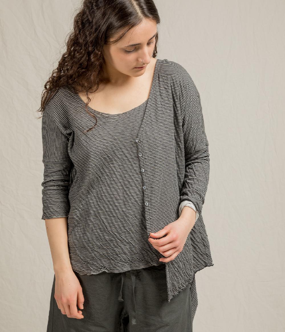 Album Di Famiglia art. 21SUP#40_165 STRIPED OVERSIZED JUMPER T Soddisfazione Garantita
