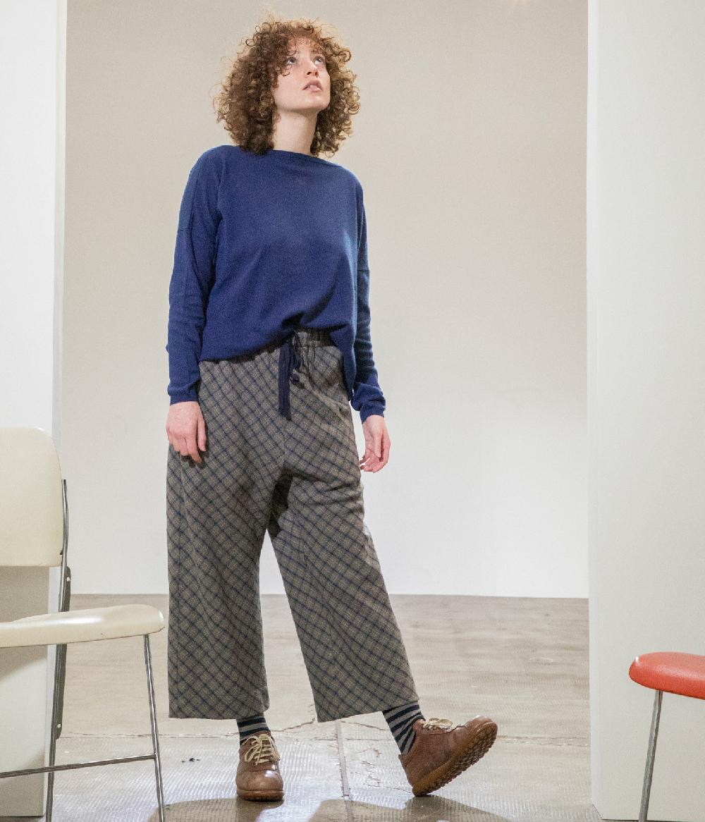 Album Di Famiglia art. 22W#23_241 W&S TROUSERS TARTAN WOOL Shopping Online