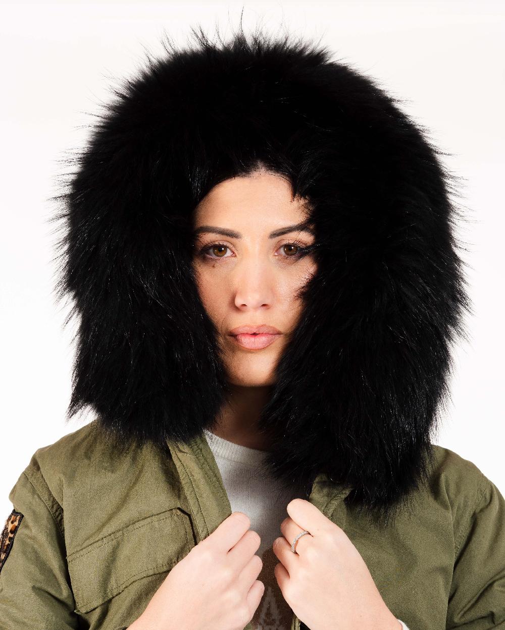 Alessandra chamonix CAMILLE MILITARY BLACK / PARKA In Vendita
