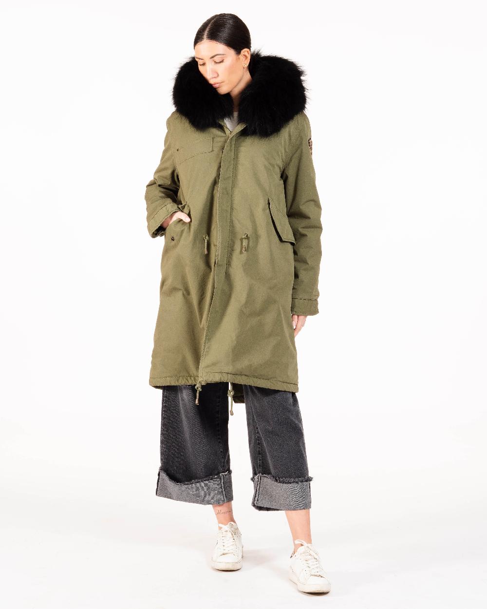 Alessandra chamonix AMANDINE MILITARY BLACK / PARKA Offerte