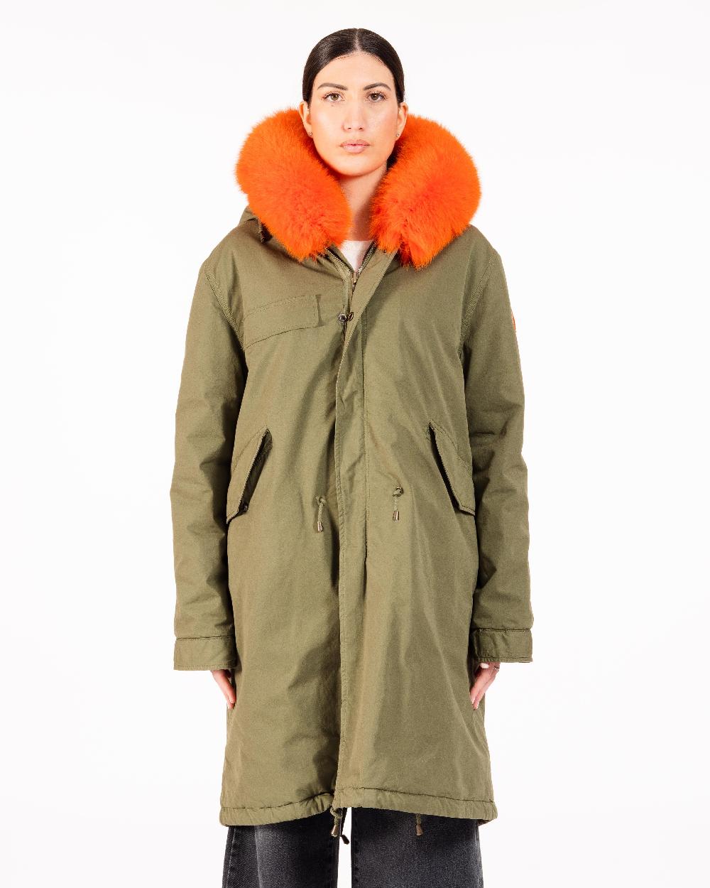Alessandra chamonix AMANDINE MILITARY ORANGE / PARKA Vendita Calda