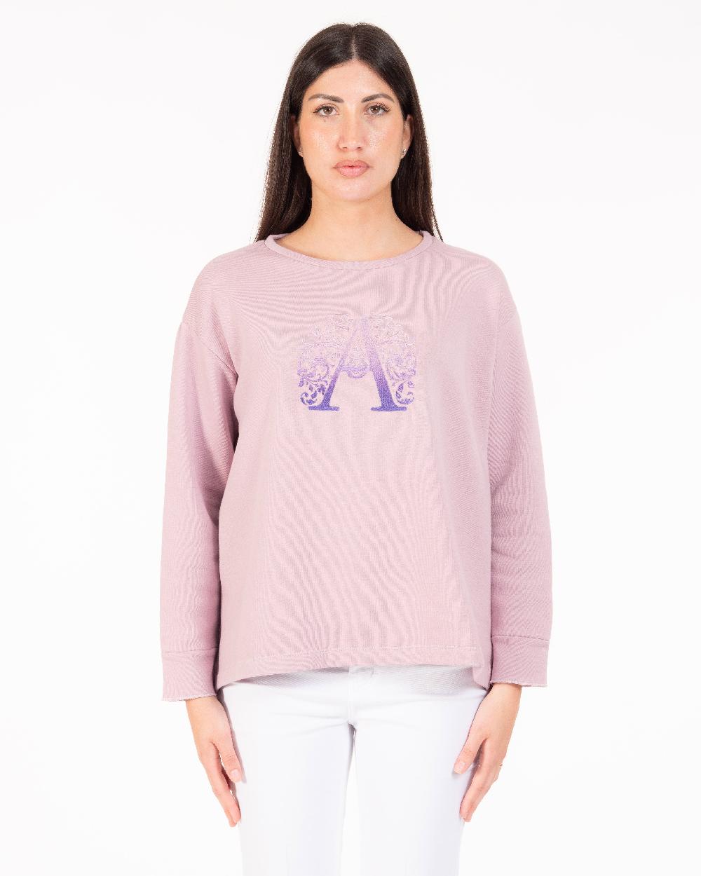 Alessandra chamonix FLORA VIOLA / FELPA Promozione Limitata