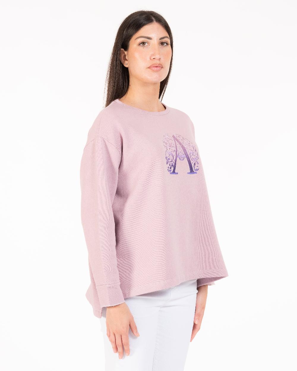 Alessandra chamonix FLORA VIOLA / FELPA Promozione Limitata